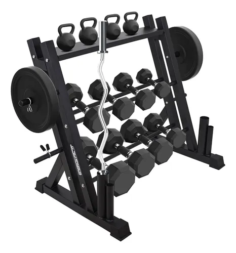 comprar Rack Mancuerna Mancuernero Porta Soporte Barras Discos Pesas
