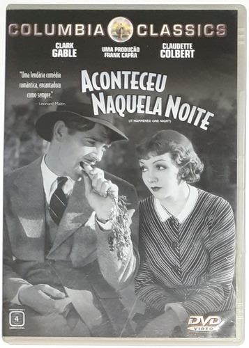 Dvd - Aconteceu Naquela Noite - Clark Gable