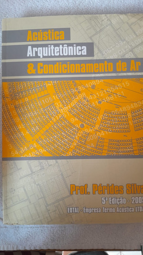 Livro Acústica Arquitetônica & Condicionamento De Ar ( Prof. Pérides Silva ) (Usado)