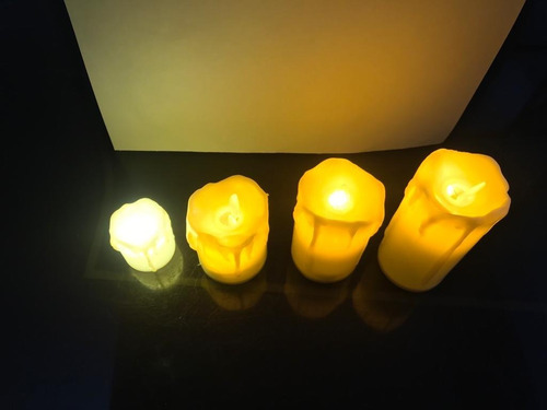 Imagen 4 de 8 de Velas Con Luz Navidad (de Plastico)