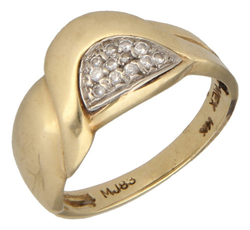 Anillo De 14k Oro Amarillo, 3.1 Gramos