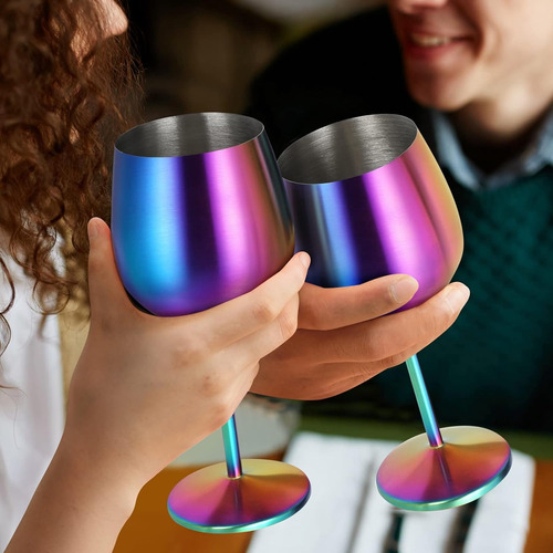 Juego De 4 Copas Para Boda Elegantes Acero Inoxidable