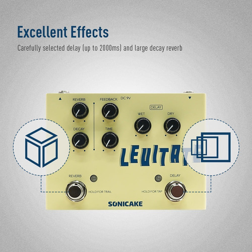 ... Pedal De Efectos De Guitarra Sonicake Delay And Reverb