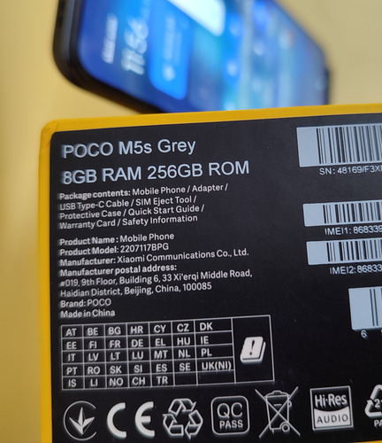 Pocophone Poco M5s 256 Gb 8 Gb Ram Con Nfc (Usado)