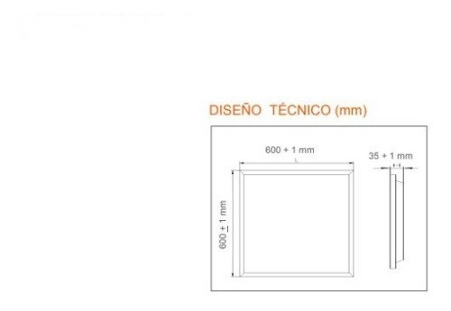 Imagen 3 de 5 de Panel De Led 60x60 Ledvance 36w Luz Calida Embutir 3000k