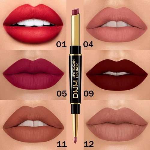 Lapiz Labial Delineador Más Labial Permanente Resistente2en1