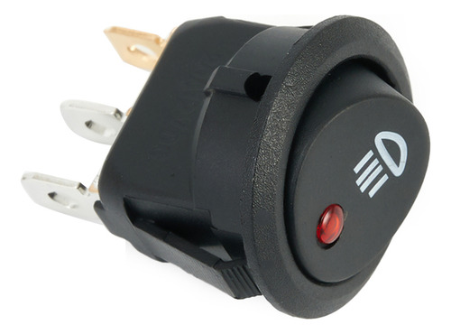 Interruptor De Luz Antiniebla Led Rojo De 12 V Para Coche, F