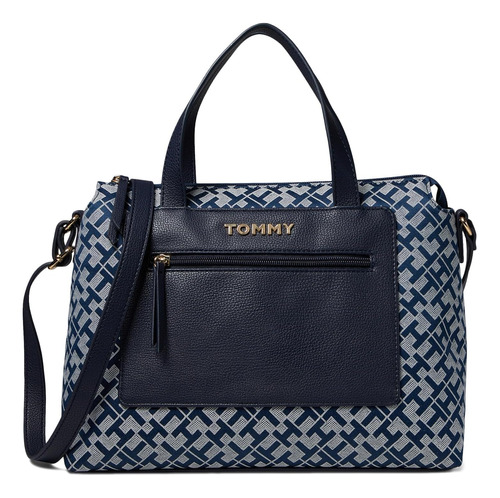 Tommy Hilfiger Alexis Ii: Satchel Jacquard Geométrico