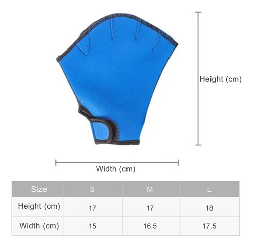 - Paletas De Entrenamiento Acuático Webbed Swimming Gs For