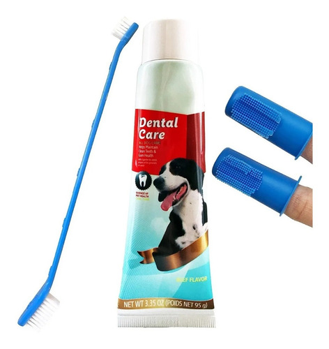 Cepillo Y Pasta De Dientes Para Mascotas Perro Crema Dental