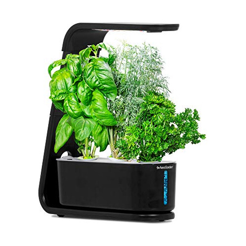 Sistema De Cultivo Hidroponico Color Negro Con Luz Led