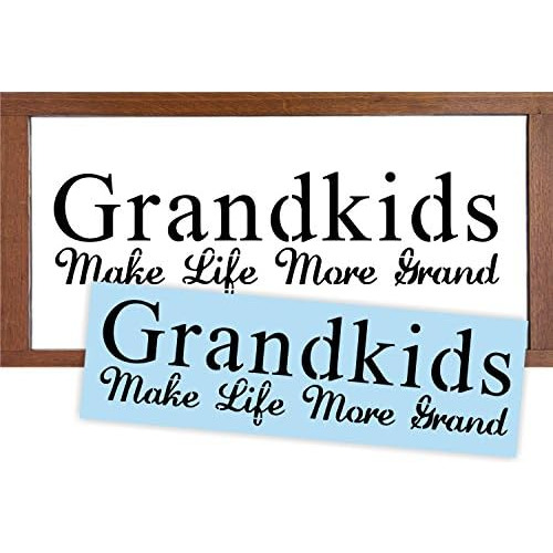 Plantilla  Grandkids Make Life More Grand  Pintar Letre...