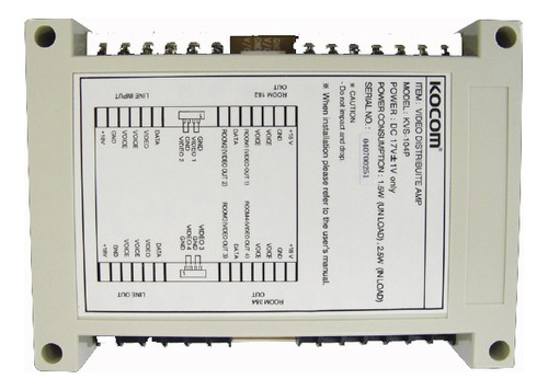 Distribuidor Audio-video Kocom Modelo Kvs-104p - Original
