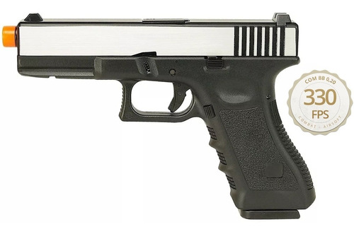 Pistola Airsfot Glock R17 Gbb 6mm Army Armament Black/silver