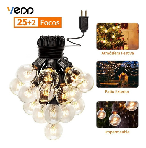 Focos Exterior Vedd® Guirnaldas De Luces Vintage Bombillas