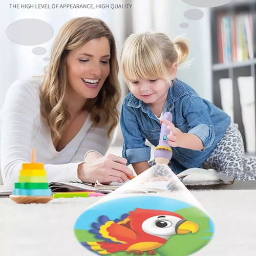 Proyector Infantil Con Rollo De Linterna Con