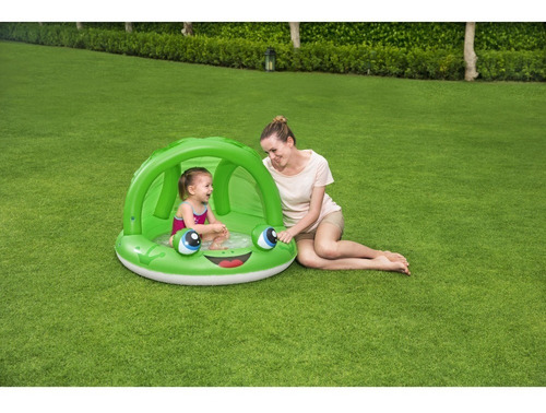 Imagen 2 de 5 de Pileta Inflable Con Techo Bestway 52189 Animales 26 Lt