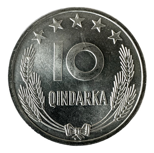 Albania - 10 Qindarka - Año 1964 - Km #40 - Escudo