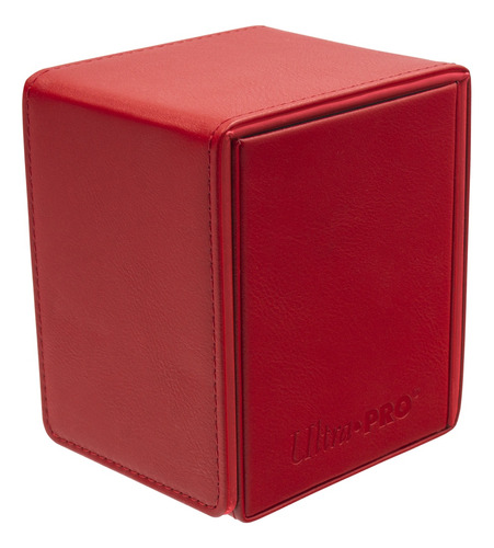 Ultra Pro Alcove Flip Vivid Red Deck Box Tipo Cuero