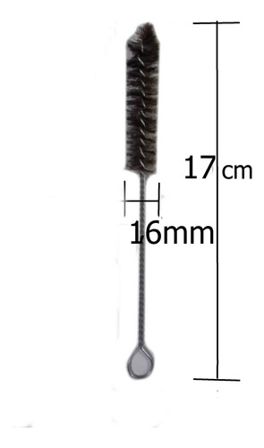 Cepillo Limpia Tubo De Ensayo Laboratorio 10ml X3u
