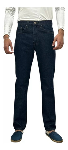 Pantalón Jeans Mezclilla Cimarron Recto Hombre 100% Algodón