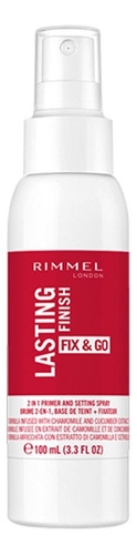 Rimmel Fijador Maquillaje Finish Fix & Go 100 Ml Tono del primer Fijador de maquillaje