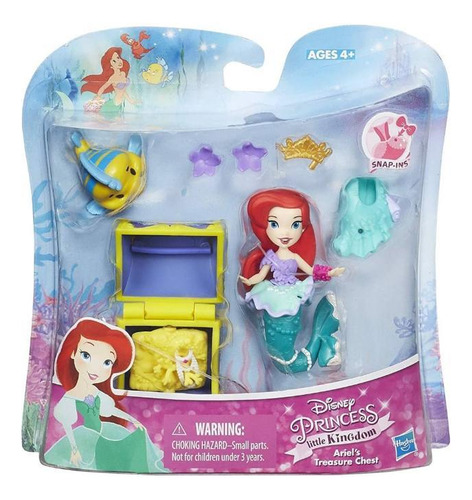 Princesa  Diney Ariel,  Flounder Y Corre Del Tesoro Hasbro 