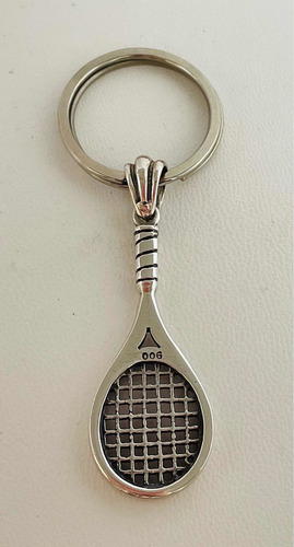 Llavero Raqueta Tenis De Plata. Chico. Sg- Joyería
