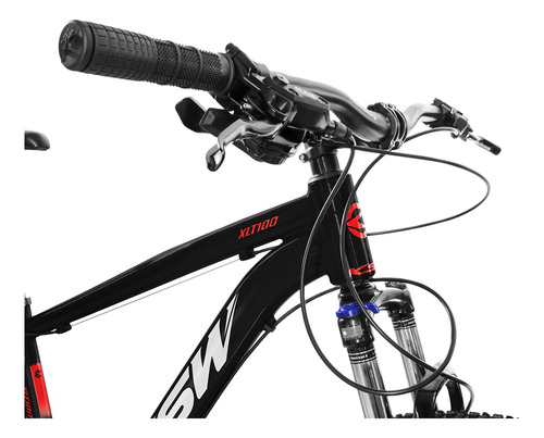 Bike Mtb Aro 29 Ksw Xlt100 1x12 Marchas Rx Com Trava Remota Cor Preto,branco,e Vermelho