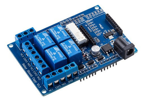 Shield De Relevadores 4 Canales Arduino