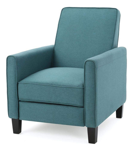 Sillon De Cuero Reclinable Lucas, Dark Teal