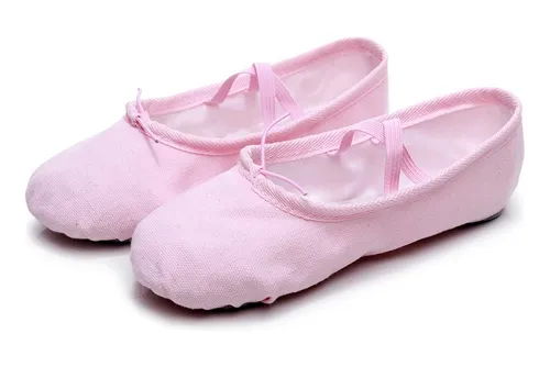 Zapatillas de ballet de lona ligeras para niñas, zapatillas de ballet para  y mujeres, zapatos de yoga Pink_32 Colcomx ballet pointe zapato de las