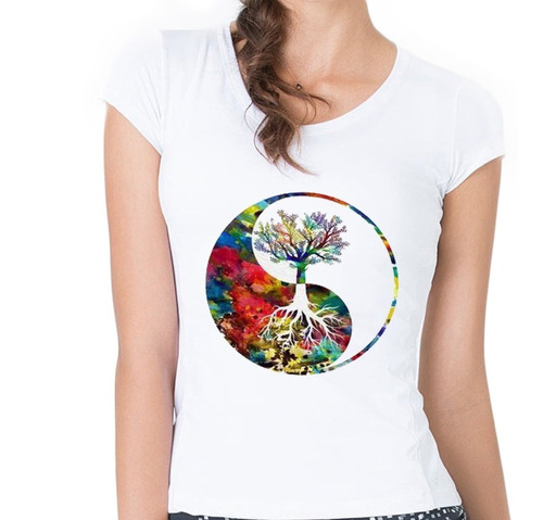 Remera Árbol De La Vida Yin Yang