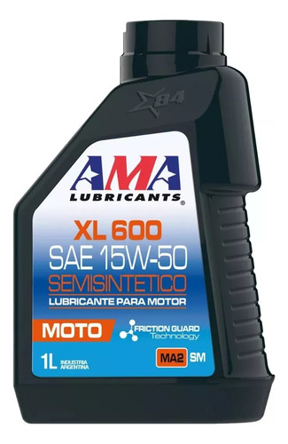 Aceite Lubricante Moto Ama Xl600 15w-50 1 Litro X Caja