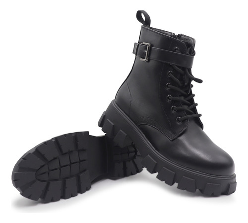 Botines Mujer Combat Urbanos Chunky