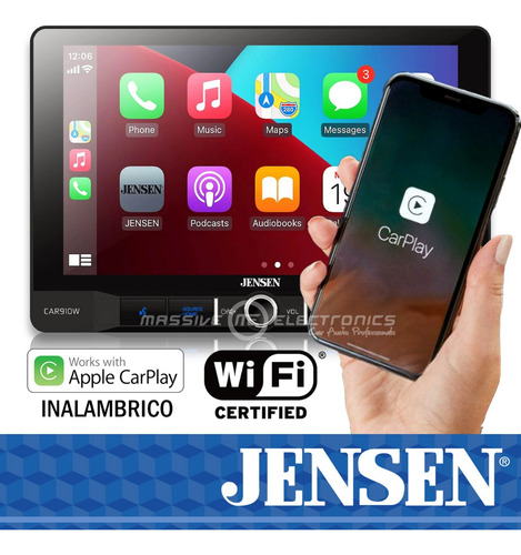 Autoestereo Pantalla 9 PLG Jensen Car910w Carplay Wifi