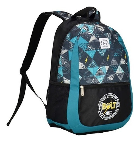Mochila Lightning Bolt Juvenil Escolar Universitário Cor Azul