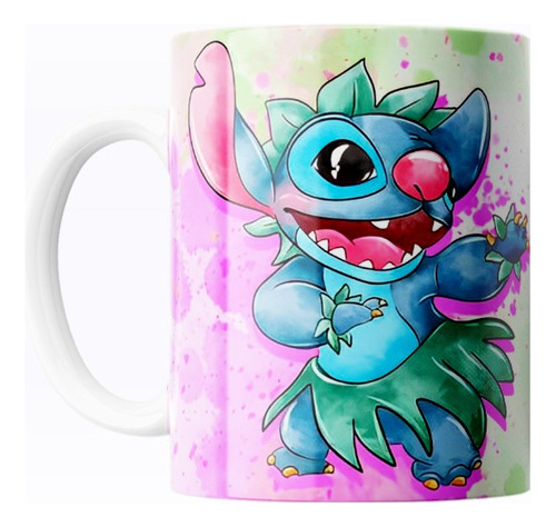 Taza De Cerámica Stitch Disney 325ml Diseño 24