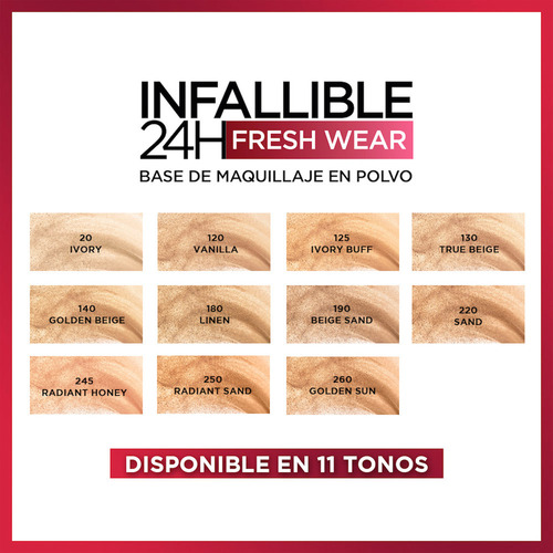 Maquillaje En Polvo L Oréal Paris Infallible 130 True Beige 130 True Beige