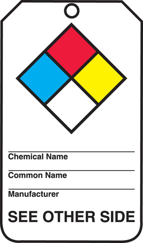 Etiqueta Material Peligroso Leyenda Indice Nfpa Diamante X