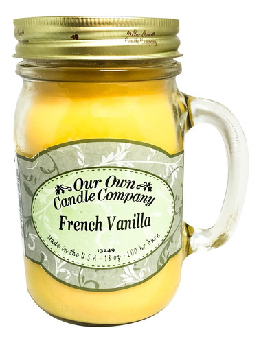 Our Own Candle Company French Vanilla Perfumada 13 Onza Jar