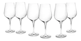 Set X 6 Copas De Cristal Hausmann Phoenix Vino Tinto 565 Ml