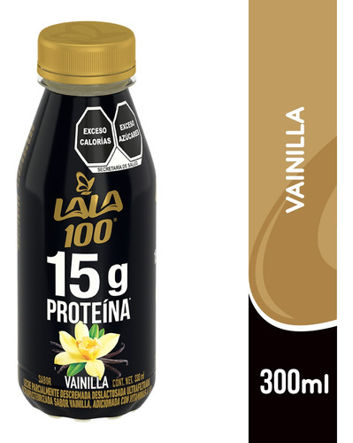 Lala 100 Leche Sin Lactosa Sabor Vainilla. 20 Pzas De 330 Ml