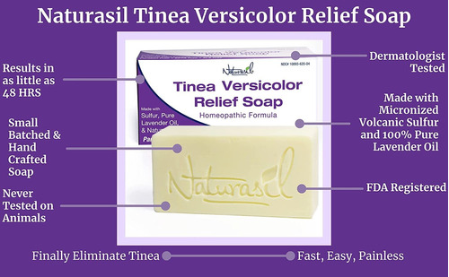 Naturasil Homeopathic Remedies Tinea Versicolor 10% Jabón De