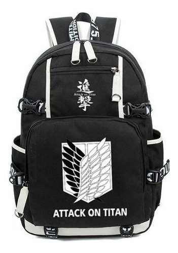 Envío Gratis Ataque A Los Titanes Mochila Luminosa Shingeki