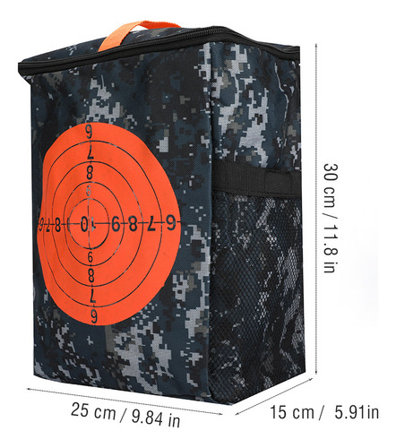 Bolsa De Armazenamento Target Shooting Com Kit Soft Bullets