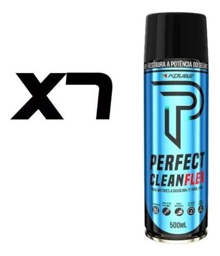 Kit 7 Latas Koube Perfect Clean Álcool Gasolina Gnv Flex