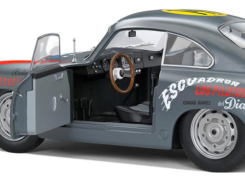 Miniatura Porsche 356 Pre-a Carrera Panamericana 1:18 Solido Cor Cinza-escuro