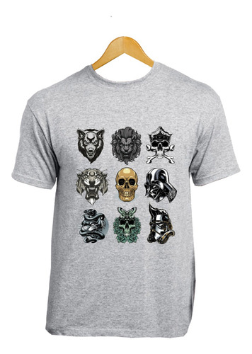 Playera Skull Craneo Calavera Diseño 534 Playeras Beloma