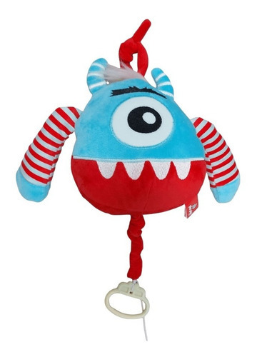 Cunero Peluche Musical Monstruo 18cm - Phi Phi Toys Color Rojo